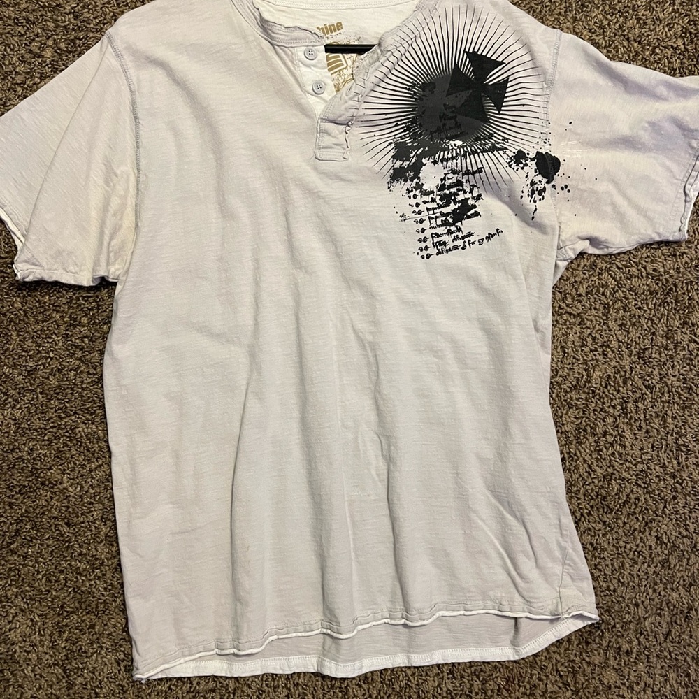 Machine White Short Sleeve Graphic Tee